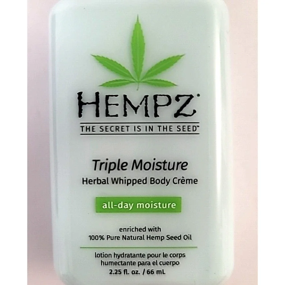 3 Travel Size Hempz Triple Moisture Fresh‎ Citrus Shampoo/Conditioner/Lotion